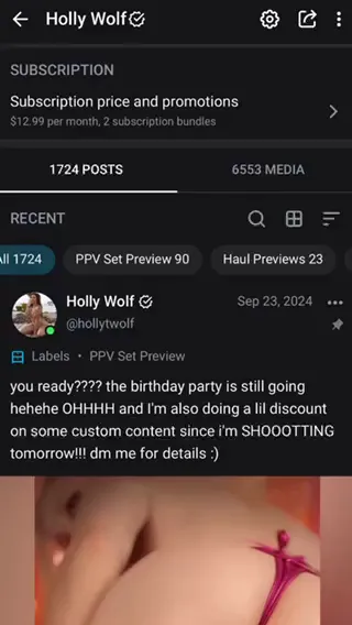 Hollytwolf Exclusive Leaked Nude Onlyfans #682943