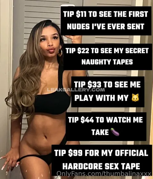 Thumbalinaxxx Exclusive Leaked Nude Onlyfans #722443