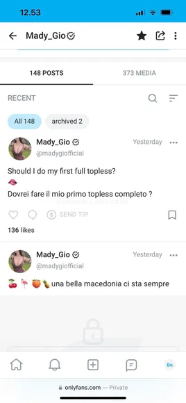 Madygiofficial / madygioofficial Exclusive Leaked Nude Onlyfans #1722776