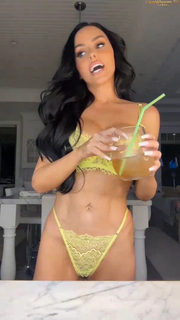 Abigailratchford Lace Bra Sipping Drink OnlyFans Video Leaked