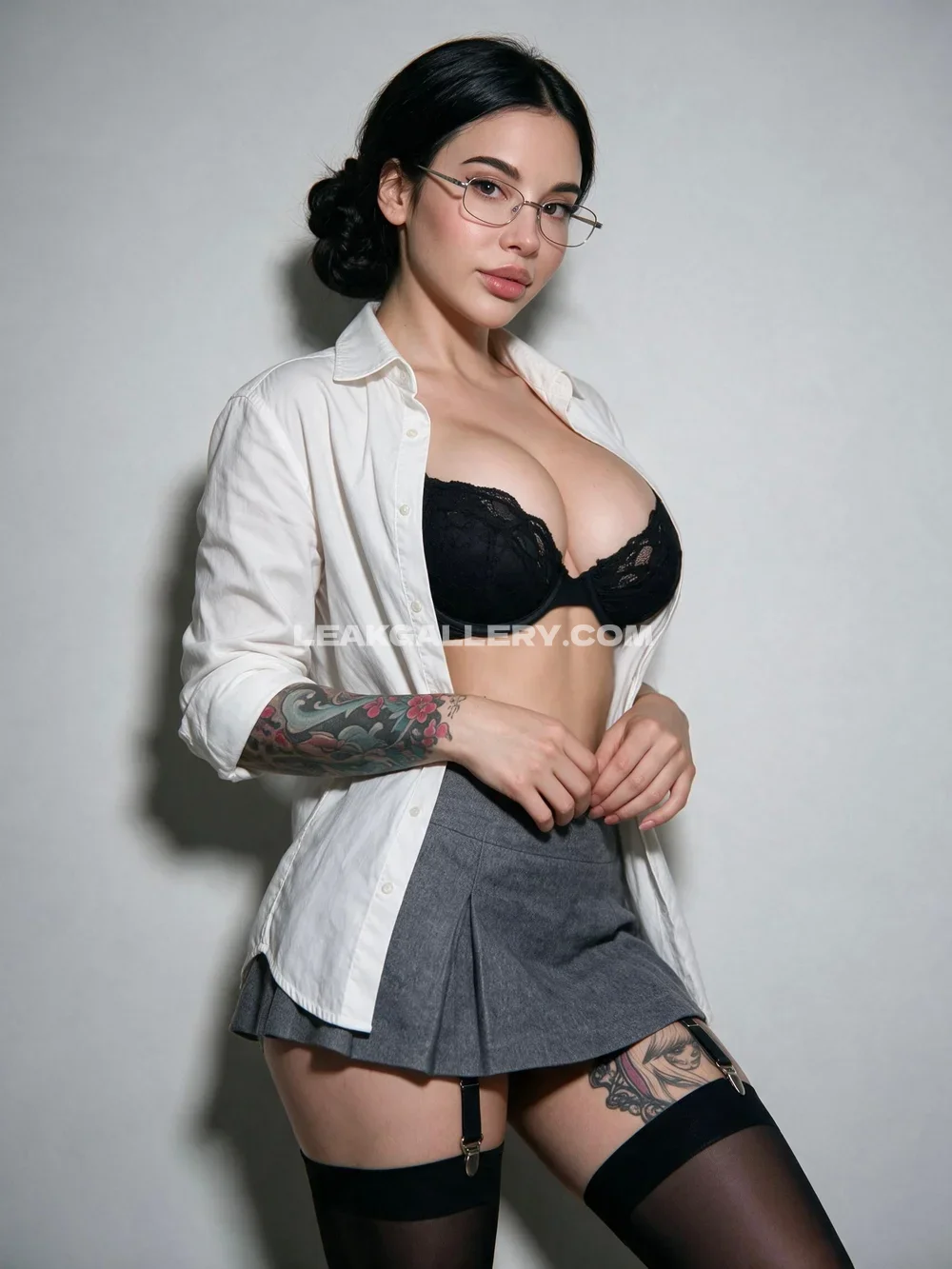 Alex Mucci Tattooed Legs In Stockings OnlyFans Photo Leaked