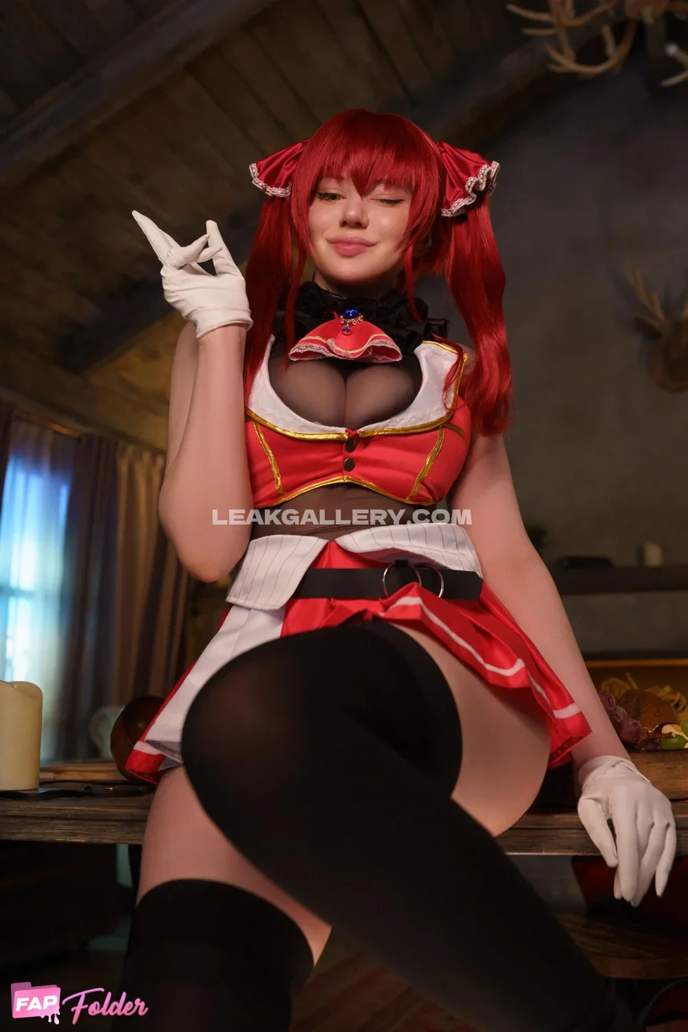 Alina_becker Red Hair Maid Cosplay OnlyFans Photo Leaked