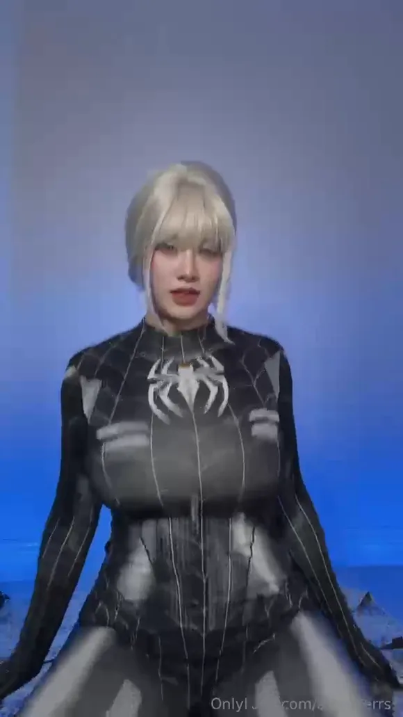 Ammeerrss Black Spider Suit Tease OnlyFans Video Leaked