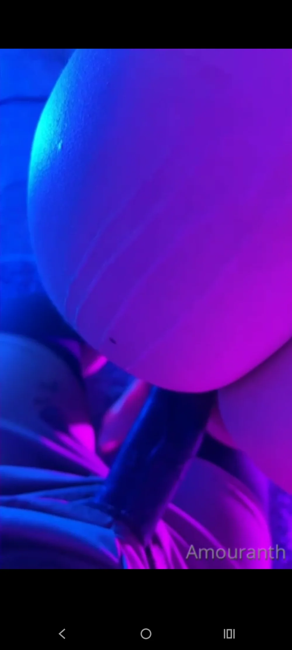 Amouranth Naked Ass Under Neon OnlyFans Photo Leaked