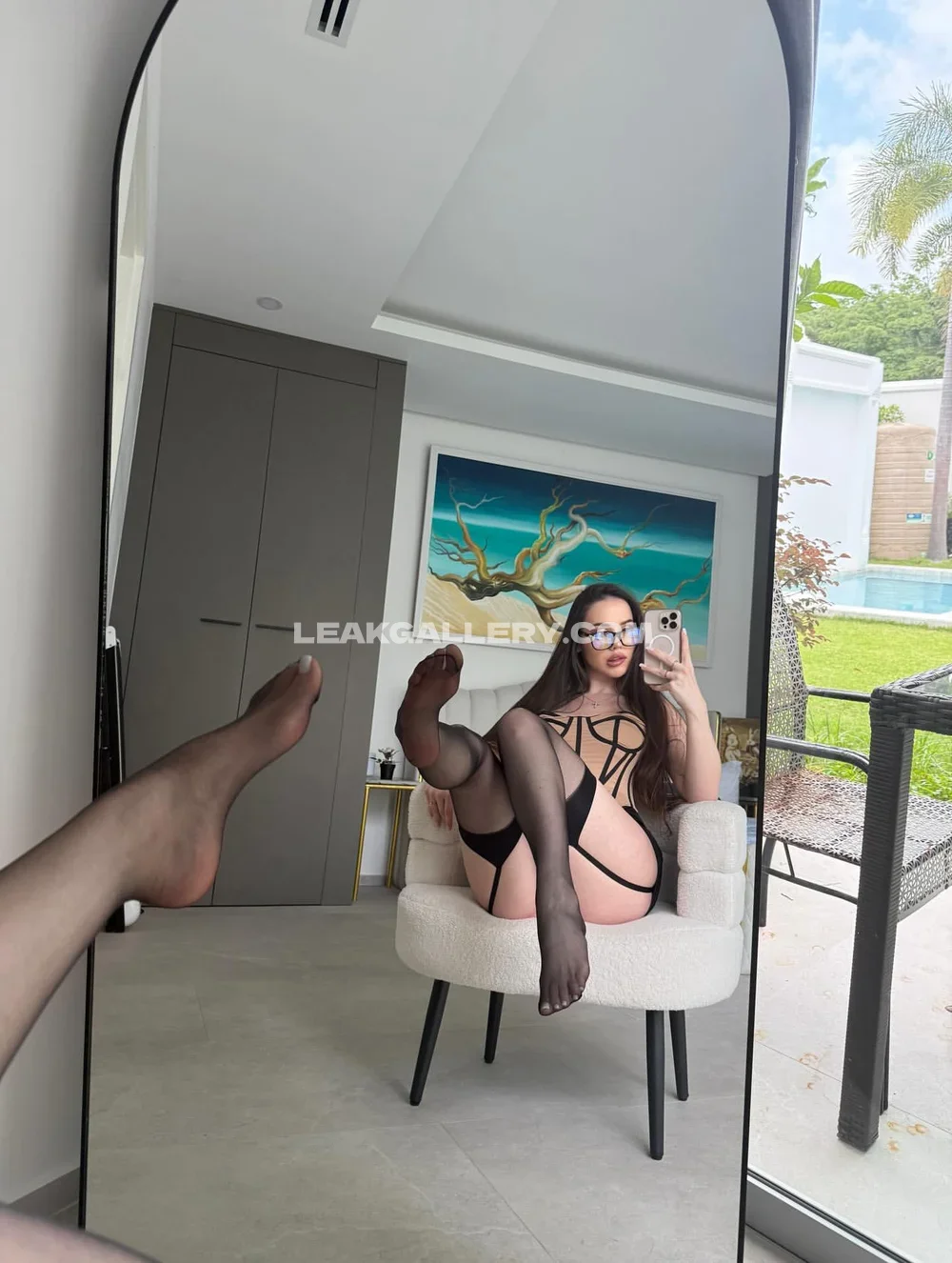 Anastaisime Lace Bodysuit Mirror Selfie OnlyFans Photo Leaked