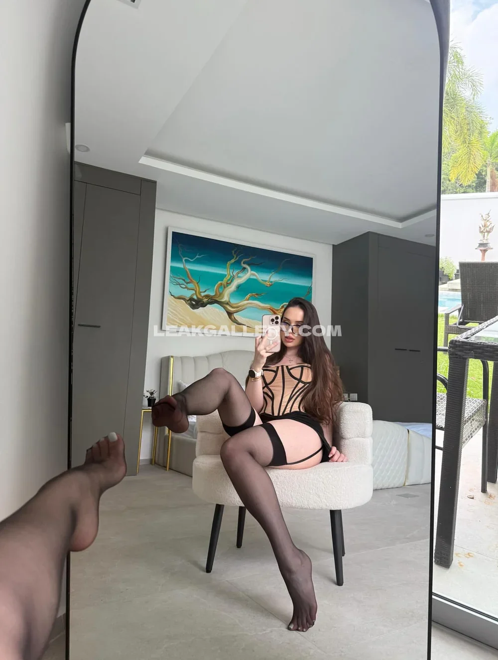 Anastaisime Lace Bodysuit Mirror Selfie OnlyFans Photo Leaked