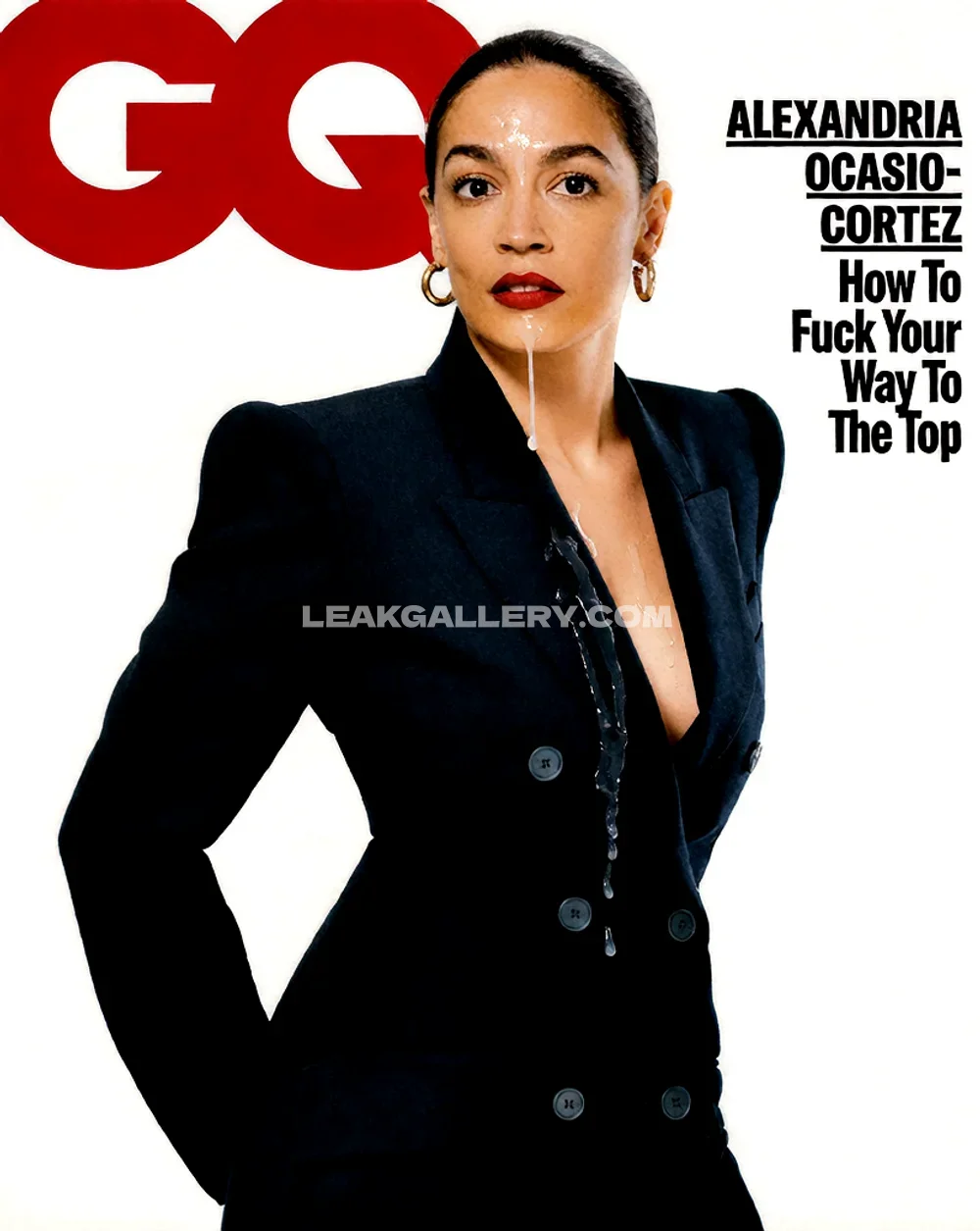 Aoc Slicked Back Hair Suit OnlyFans Photo Leaked