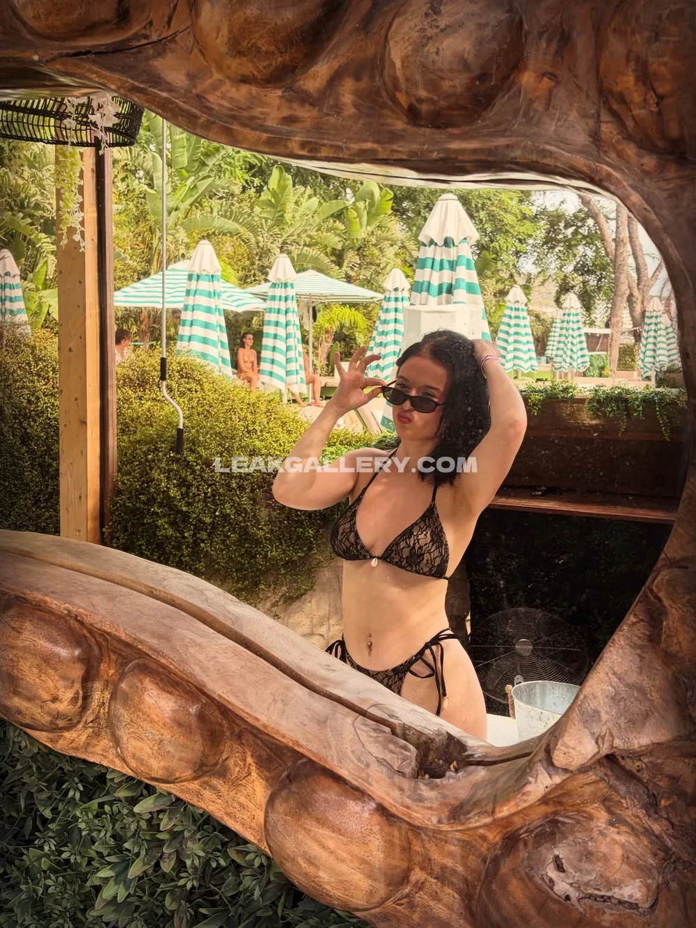 Aora Dj Black Lace Bikini Pose OnlyFans Photo Leaked