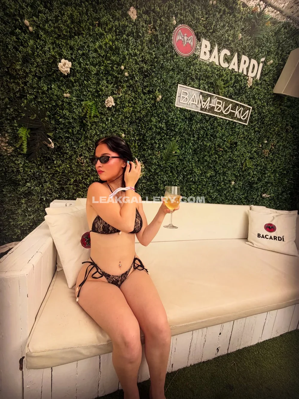 Aora Dj Lace Bikini Poolside Pose OnlyFans Photo Leaked