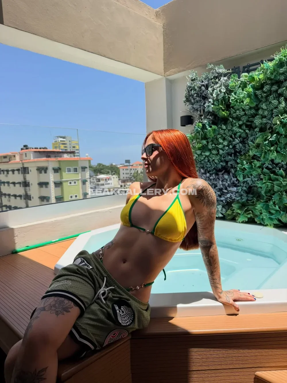 Arigelii Tattooed Bikini On Balcony OnlyFans Photo Leaked