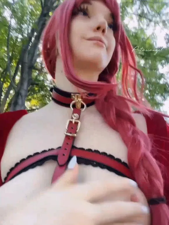 Astasiangel Red Hair Busty Display OnlyFans Video Leaked