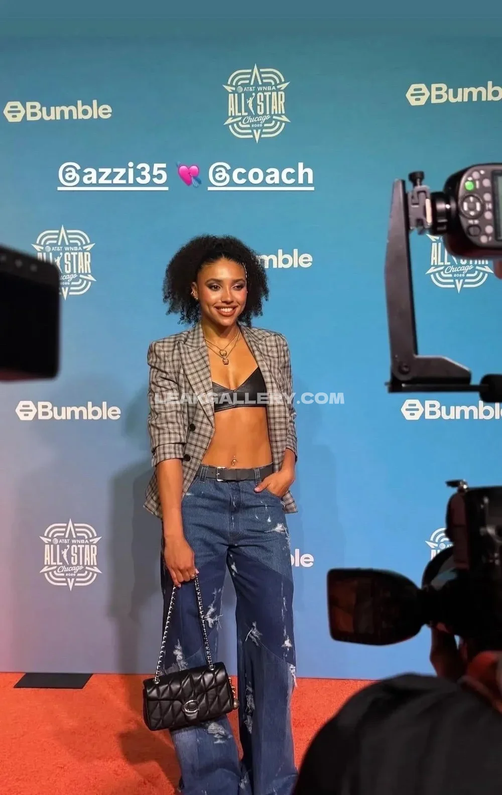 Azzifudd Plaid Blazer Crop Top OnlyFans Photo Leaked