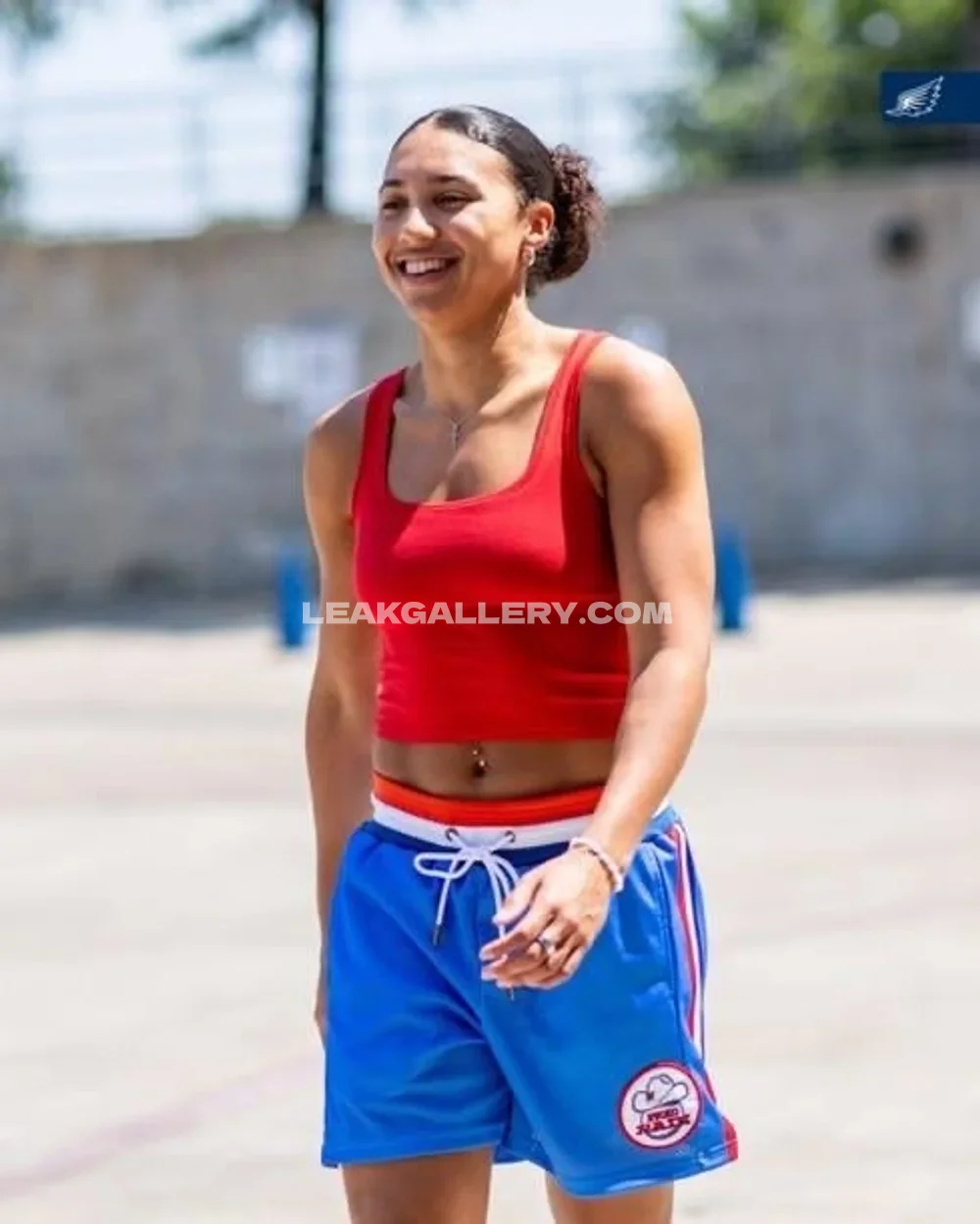Azzifudd Red Crop Top Smile OnlyFans Photo Leaked