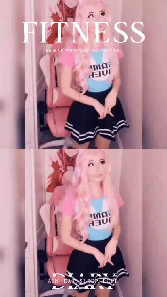 Belle Delphine Pink Hair Fitness Pose OnlyFans Video Leaked
