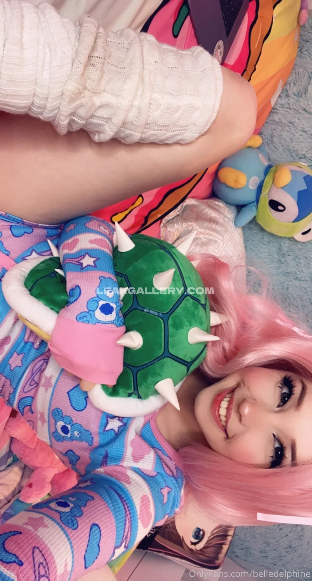 Belle Delphine Legs Spread In Pajamas OnlyFans Photo Leaked