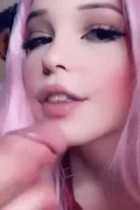 Belle Delphine Pink Hair Close Up OnlyFans Video Leaked
