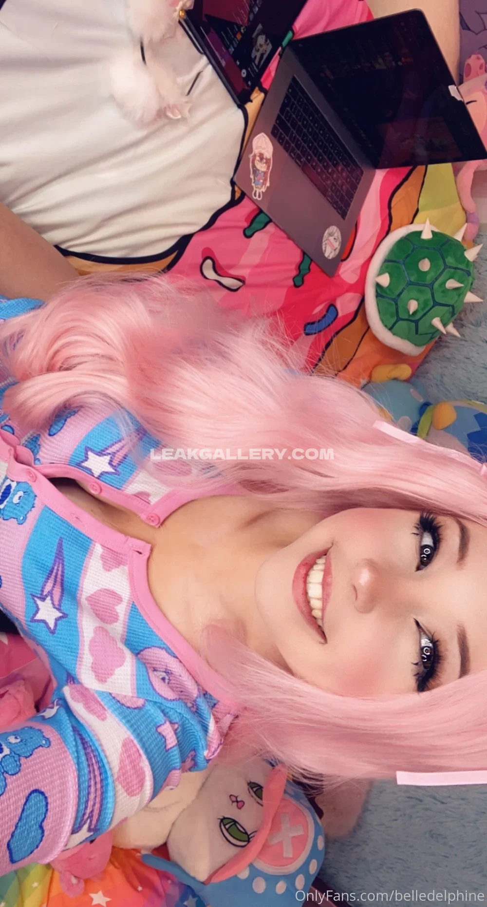 Belle Delphine Pastel Pajama Top Tease OnlyFans Photo Leaked