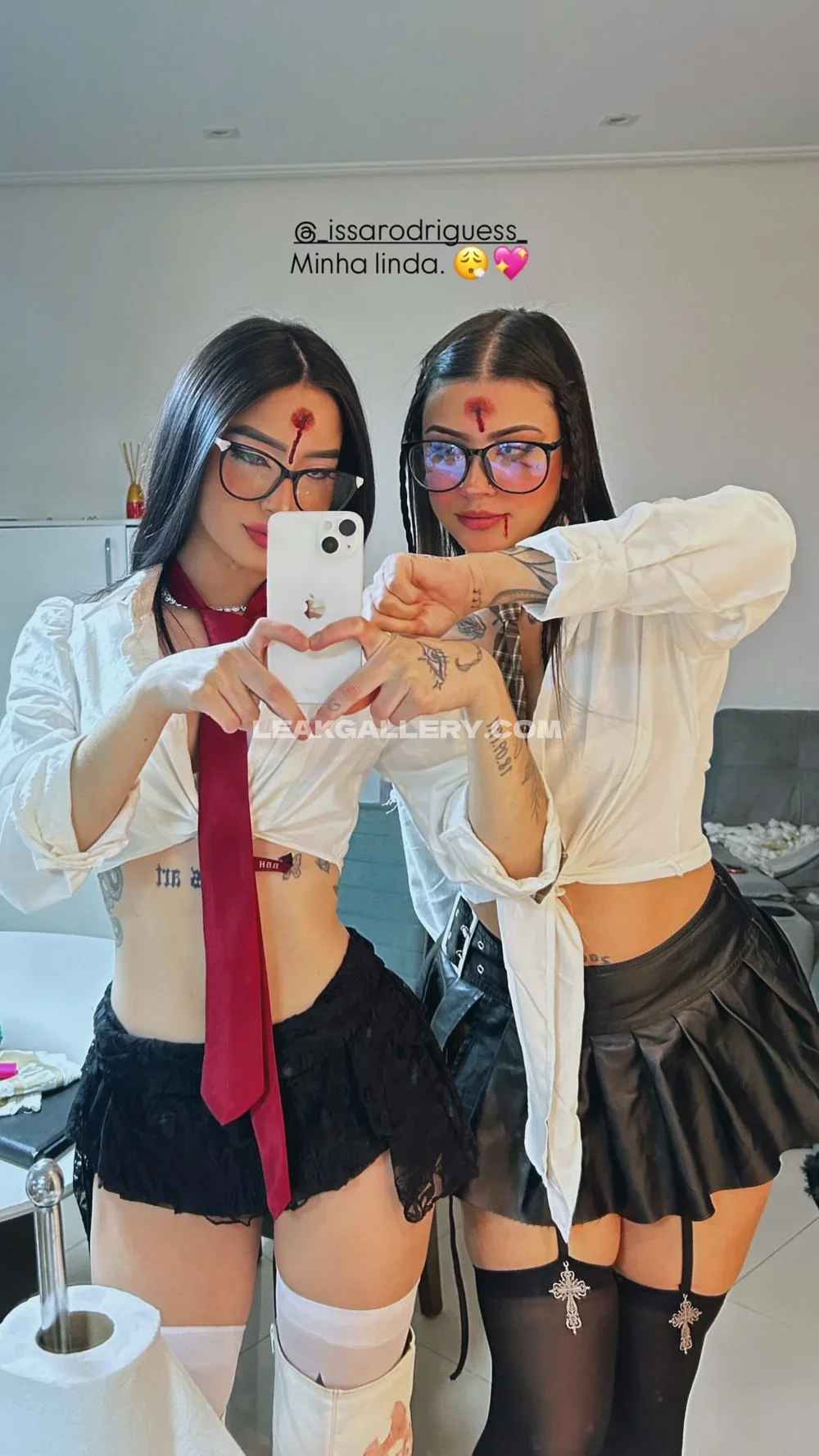 Bianchingrid Schoolgirl Outfit Selfie OnlyFans Photo Leaked
