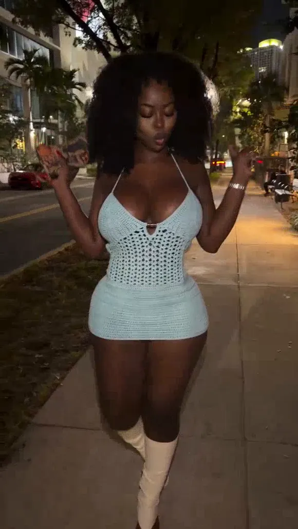 Bimbonique Crochet Mini Dress Tease OnlyFans Video Leaked
