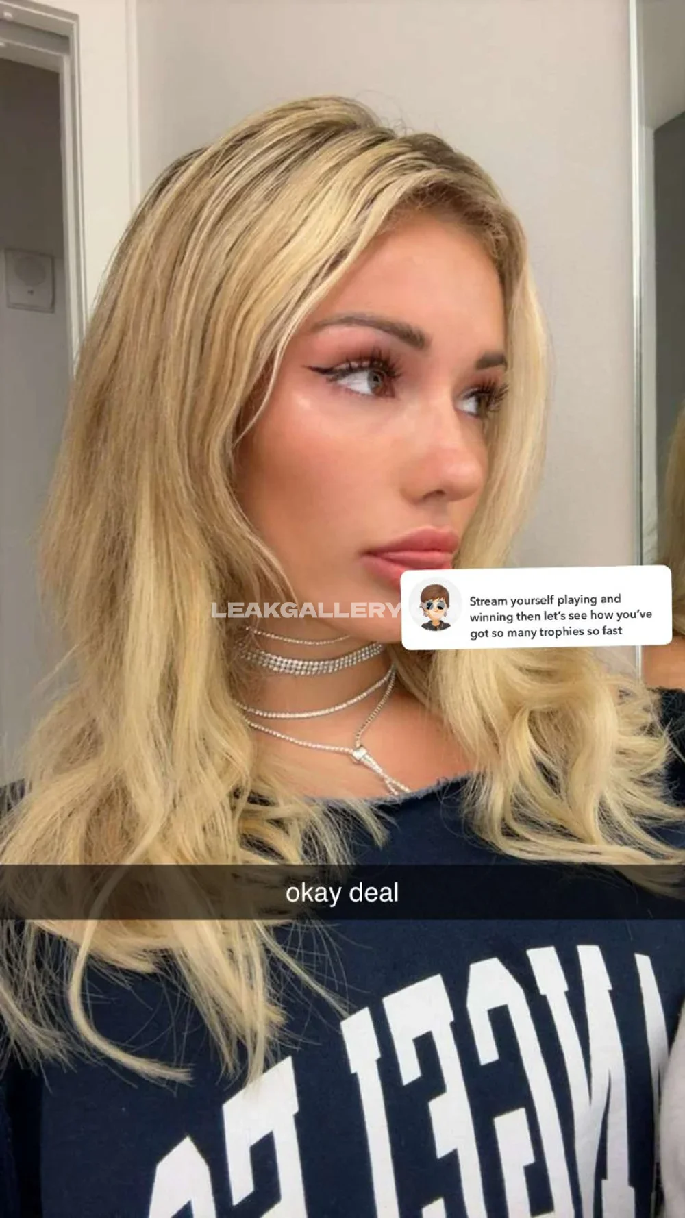 Breckie Blonde Hair Side Profile OnlyFans Photo Leaked