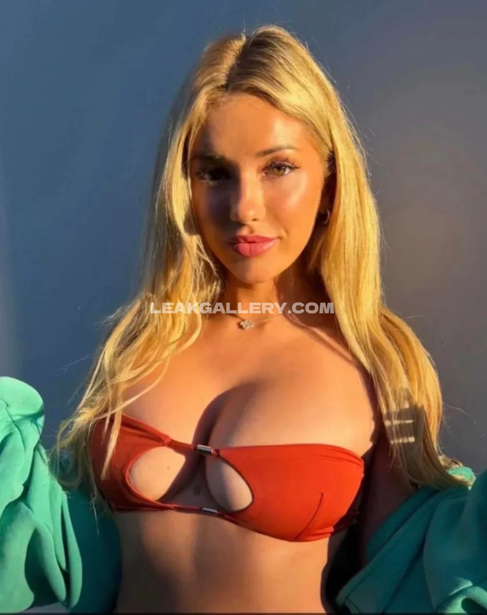 Breckie Red Bikini Top Tease OnlyFans Photo Leaked