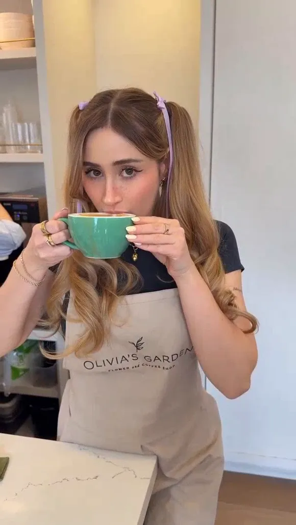 Bronwinaurora Coffee Shop Apron Tease OnlyFans Video Leaked