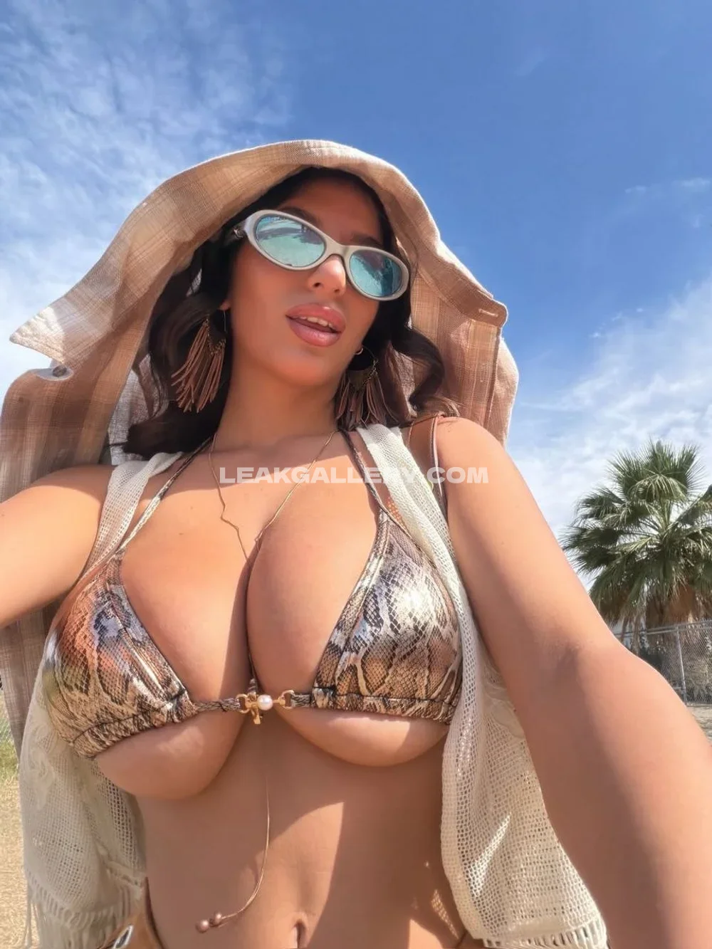 Bufalika Snake Print Bikini Selfie OnlyFans Photo Leaked