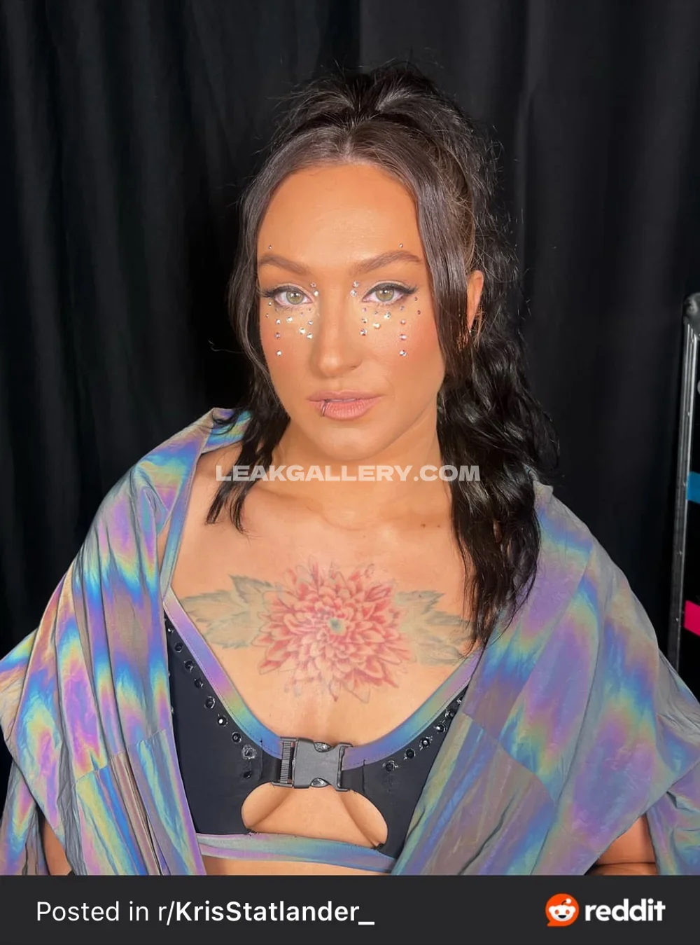 Callmekrisstat Floral Chest Tattoo Reveal OnlyFans Photo Leaked