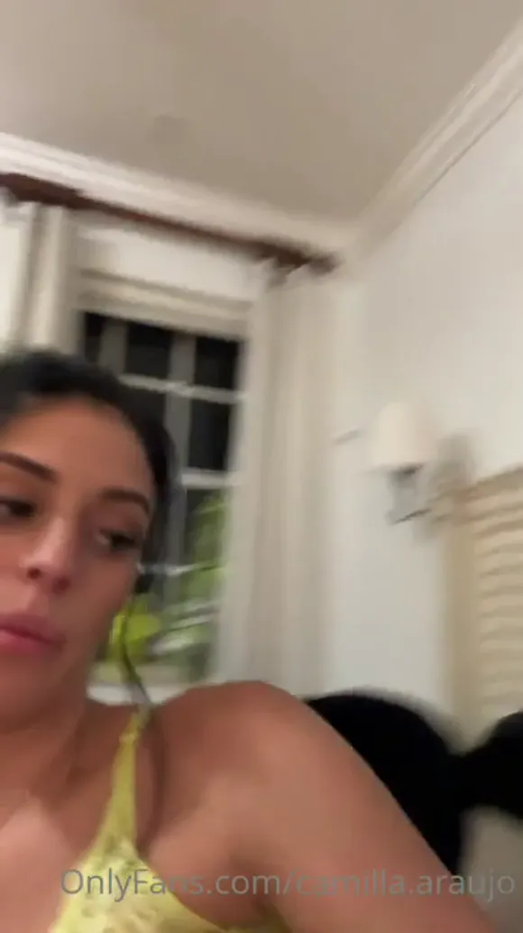 Camillaaraujo Yellow Bra Tease OnlyFans Video Leaked