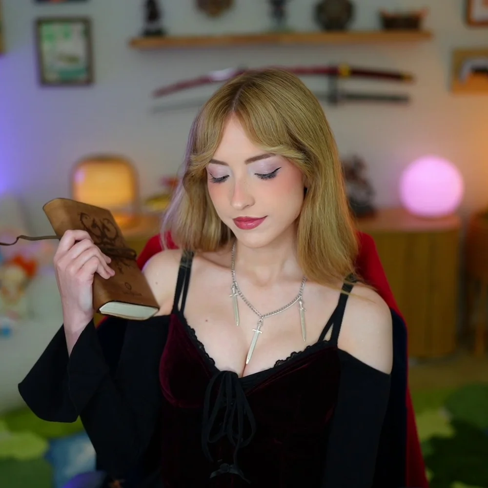 Catsen_ Velvet Corset Reading Book OnlyFans Photo Leaked