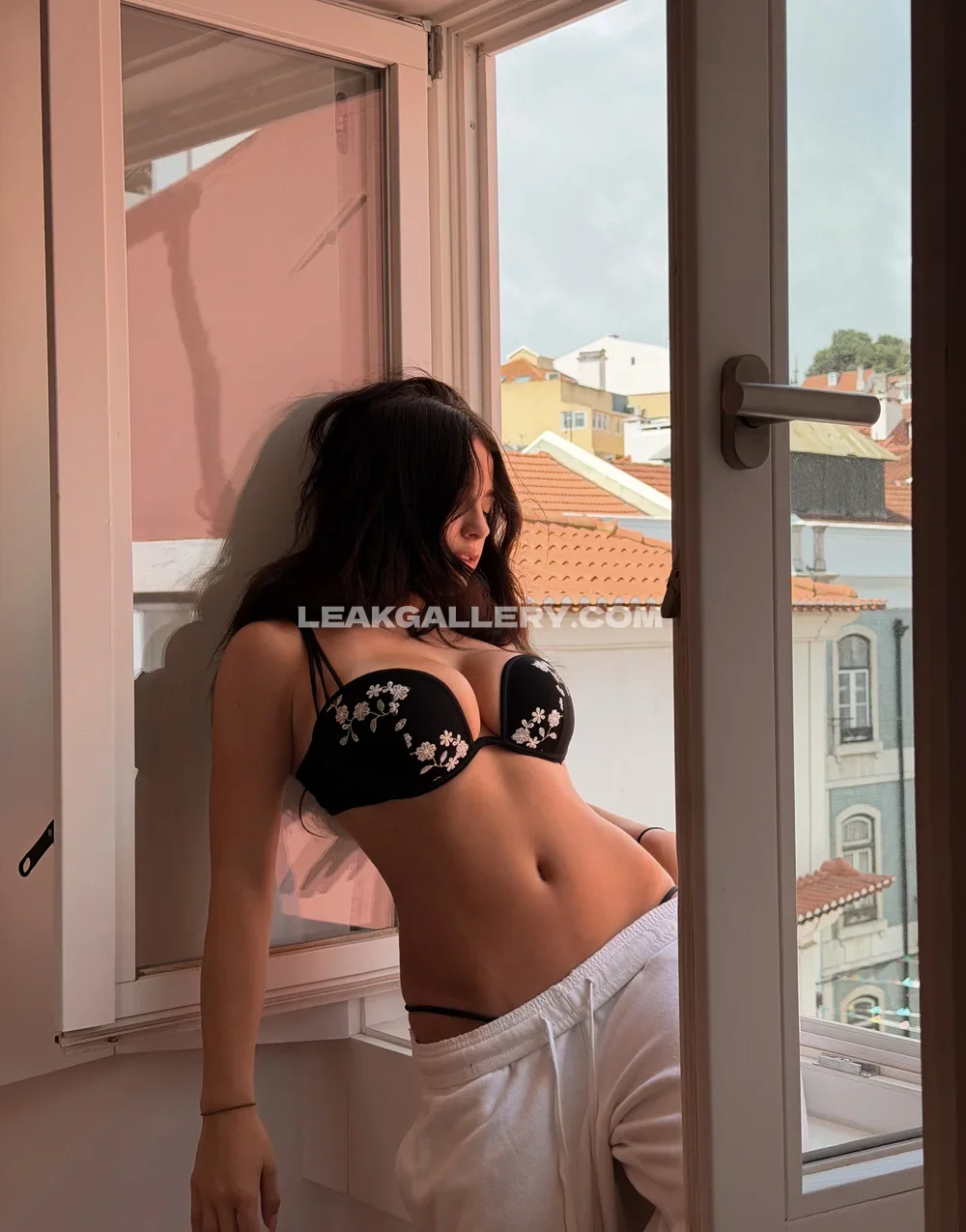 Ccabots Black Bra Window Pose OnlyFans Photo Leaked