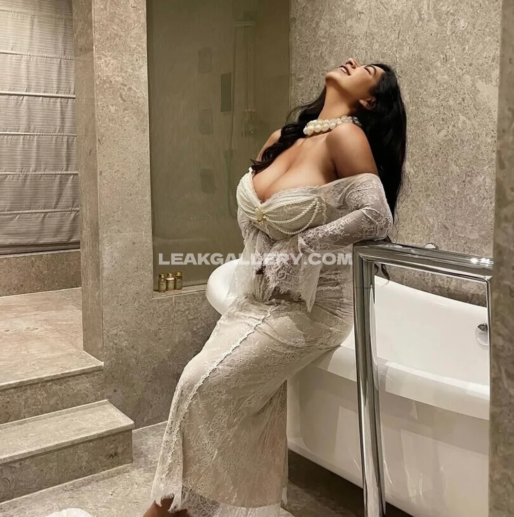Charusharma0108 Lace Gown Bathroom Pose OnlyFans Photo Leaked