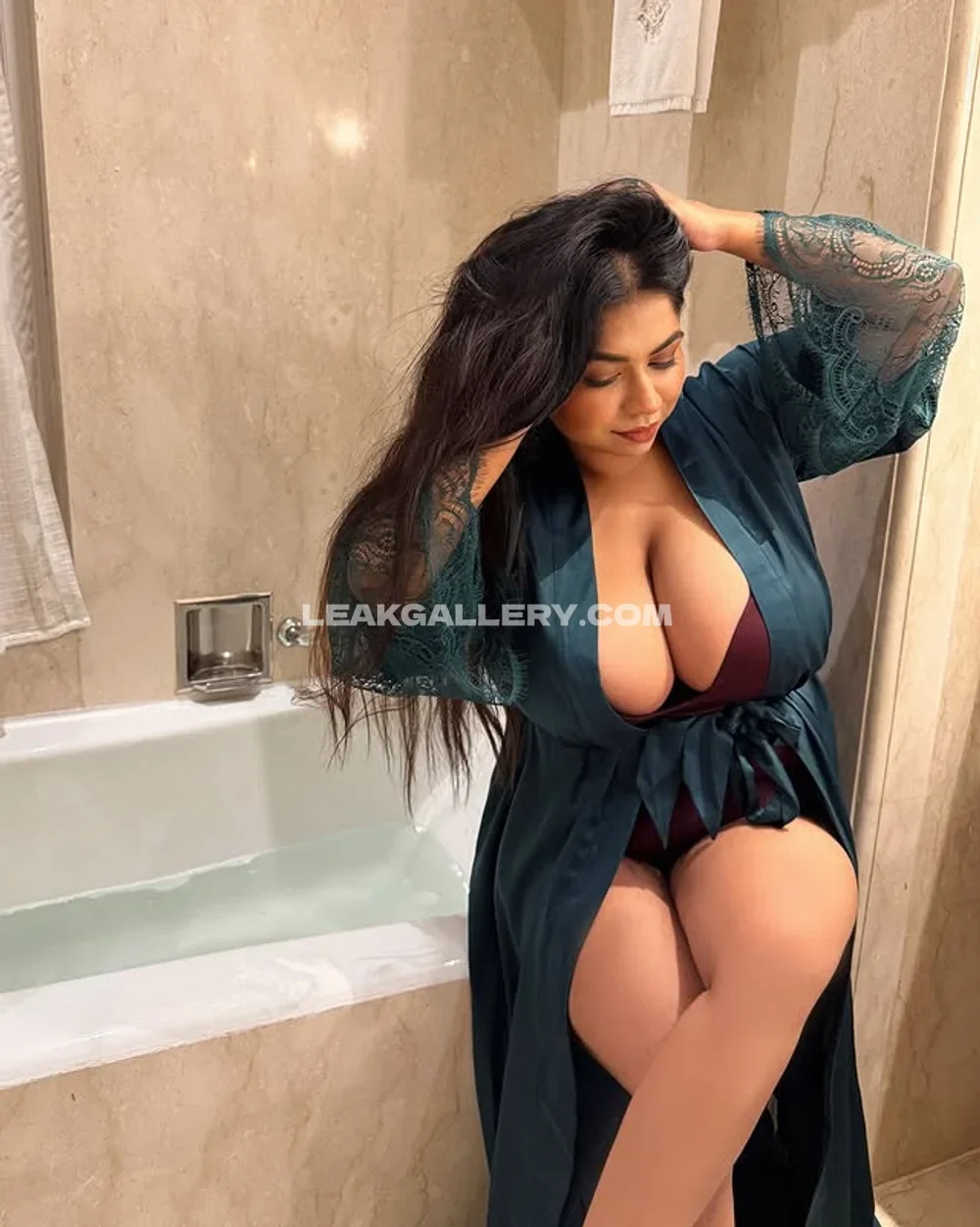 Charusharma0108 Lace Robe Tease OnlyFans Photo Leaked