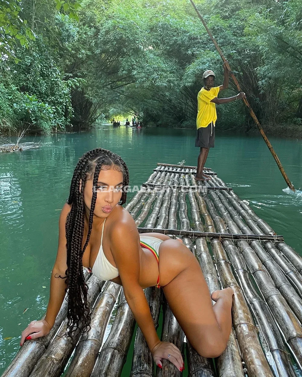 Chey_anderson Braided Hair Bikini Pose OnlyFans Photo Leaked