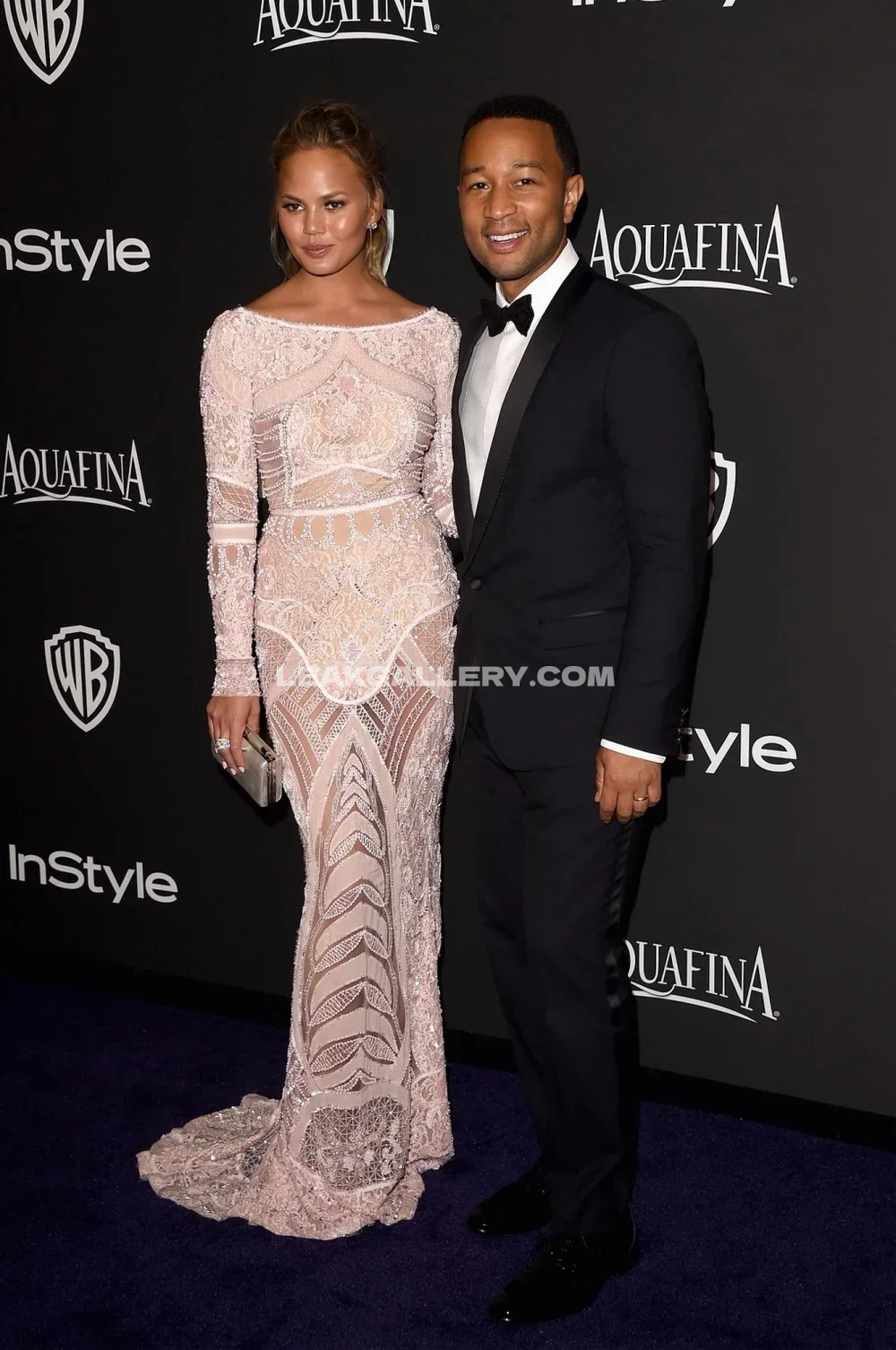 Chrissy_teigen Lace Gown Red Carpet Pose OnlyFans Photo Leaked
