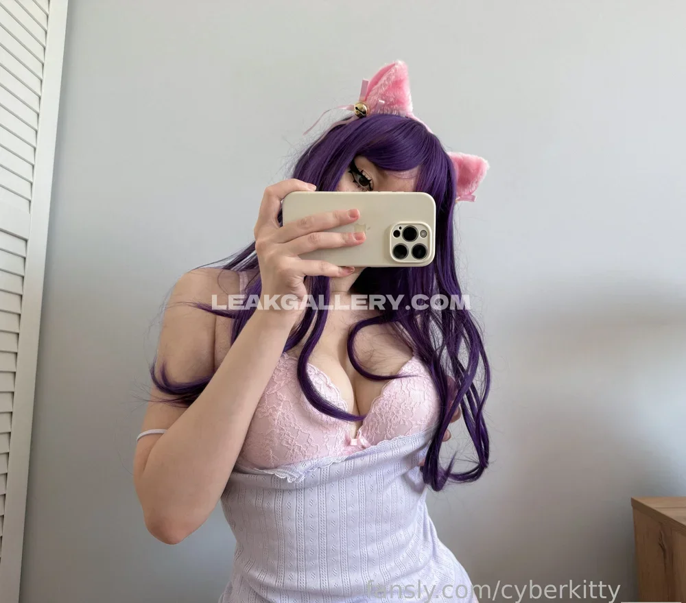Cyberkitty_____ Pink Lace Bra Tease OnlyFans Photo Leaked