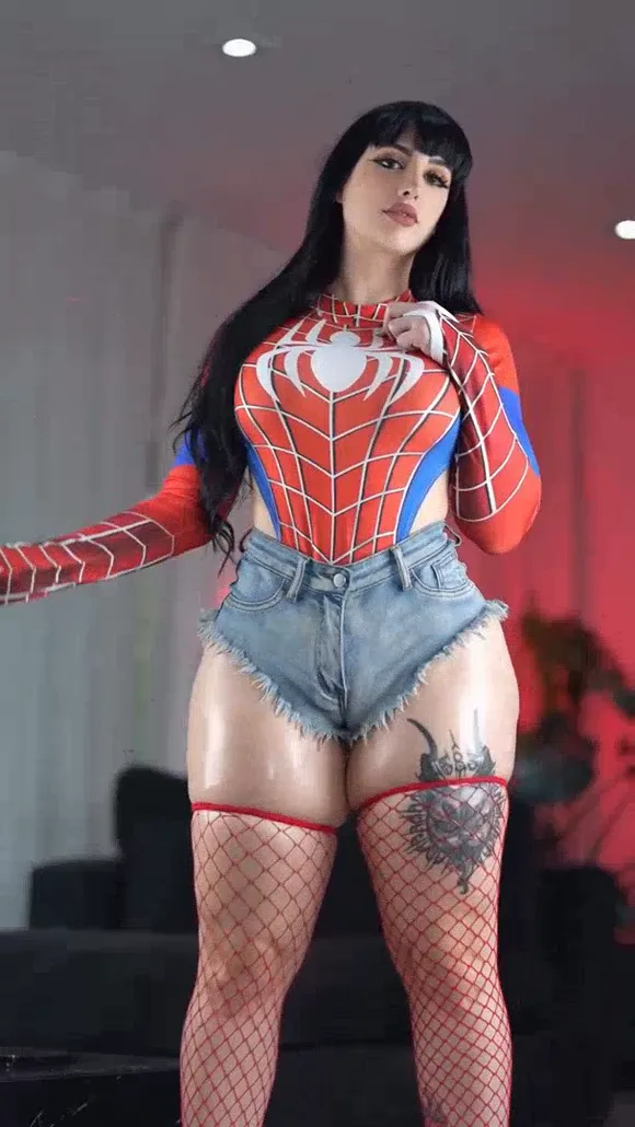 Demon_mika Spiderman Bodysuit Tease OnlyFans Video Leaked