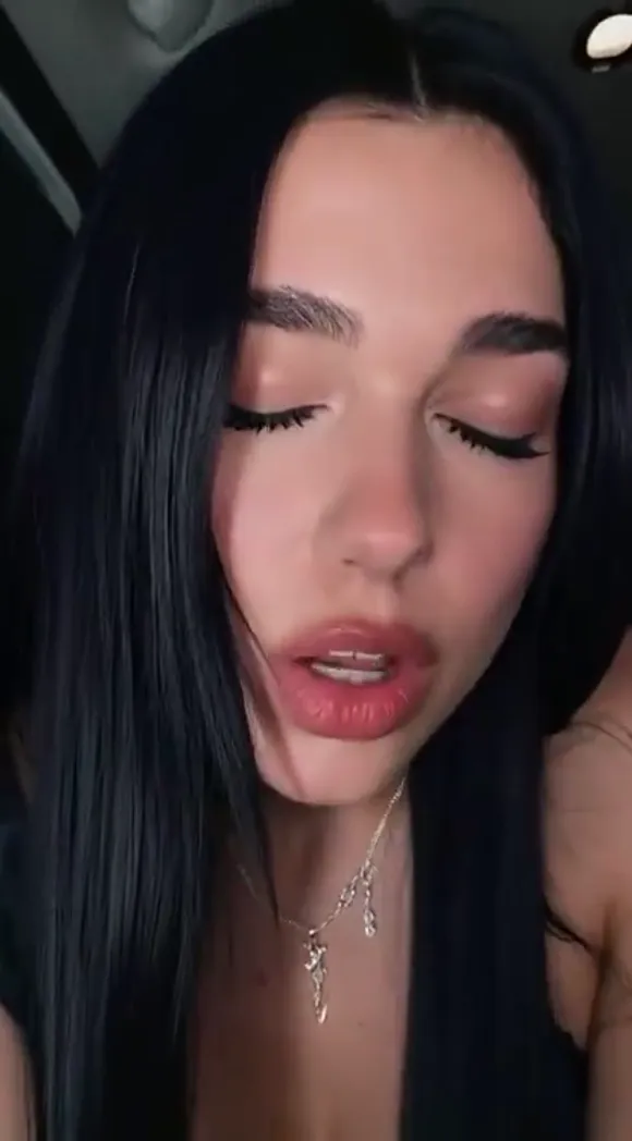 Dualipa Close-Up Lip Lick Tease OnlyFans Video Leaked