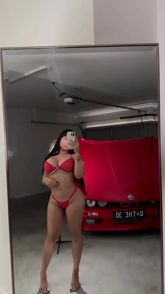 E30princess Red Bikini Mirror Selfie OnlyFans Video Leaked