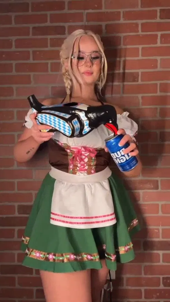 Edenaprincesa Dirndl Outfit Beer Can OnlyFans Video Leaked