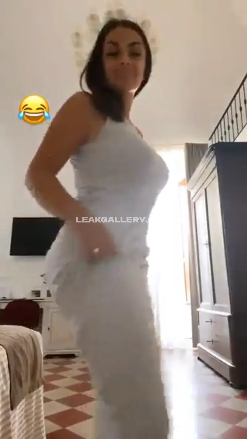 Elettralamborghini White Dress Twerk Tease OnlyFans Photo Leaked