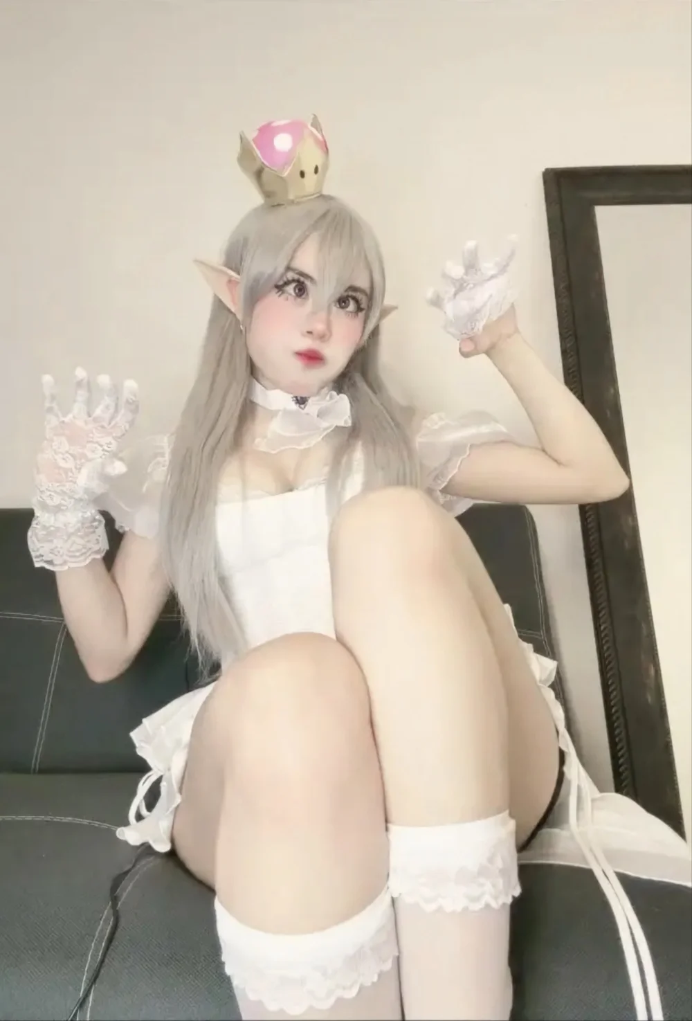 Elfribrain Elf Ears White Dress OnlyFans Photo Leaked