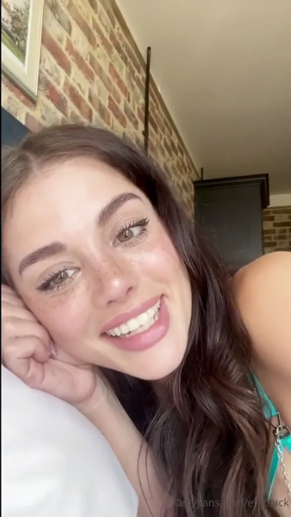 Emilyblack Teal Lingerie Self Touch OnlyFans Video Leaked