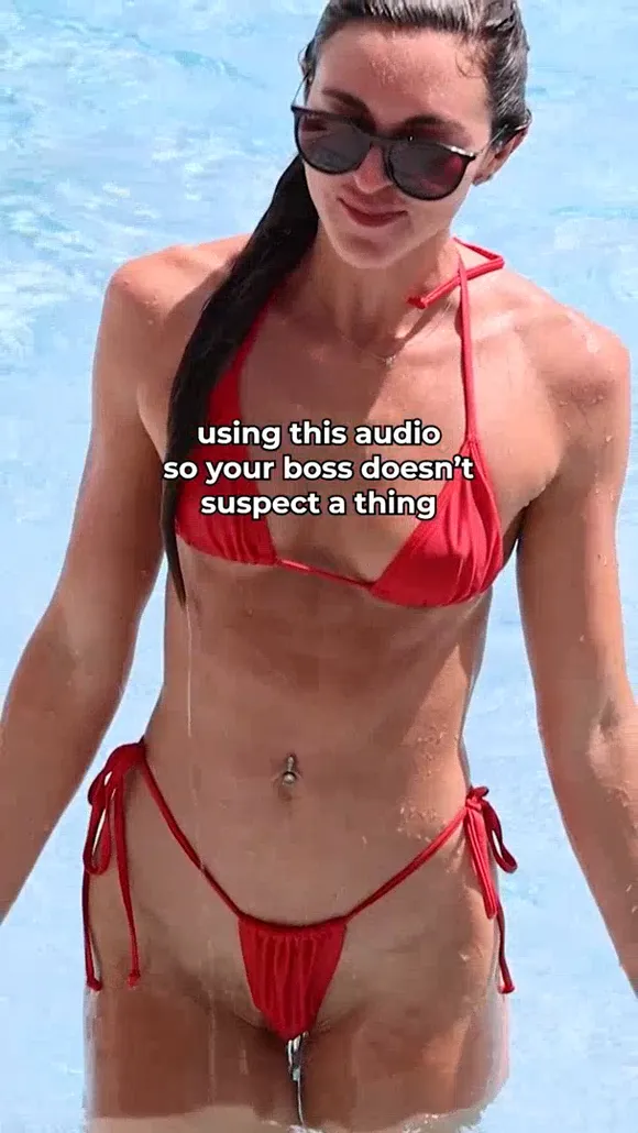 Fitbryceadams Red Bikini Pool Tease OnlyFans Video Leaked