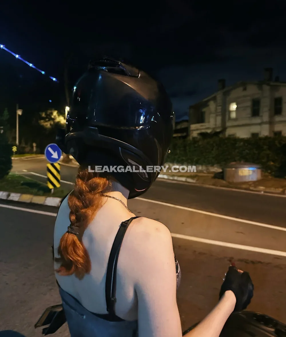 Fraoula Redhead On Motorcycle OnlyFans Photo Leaked