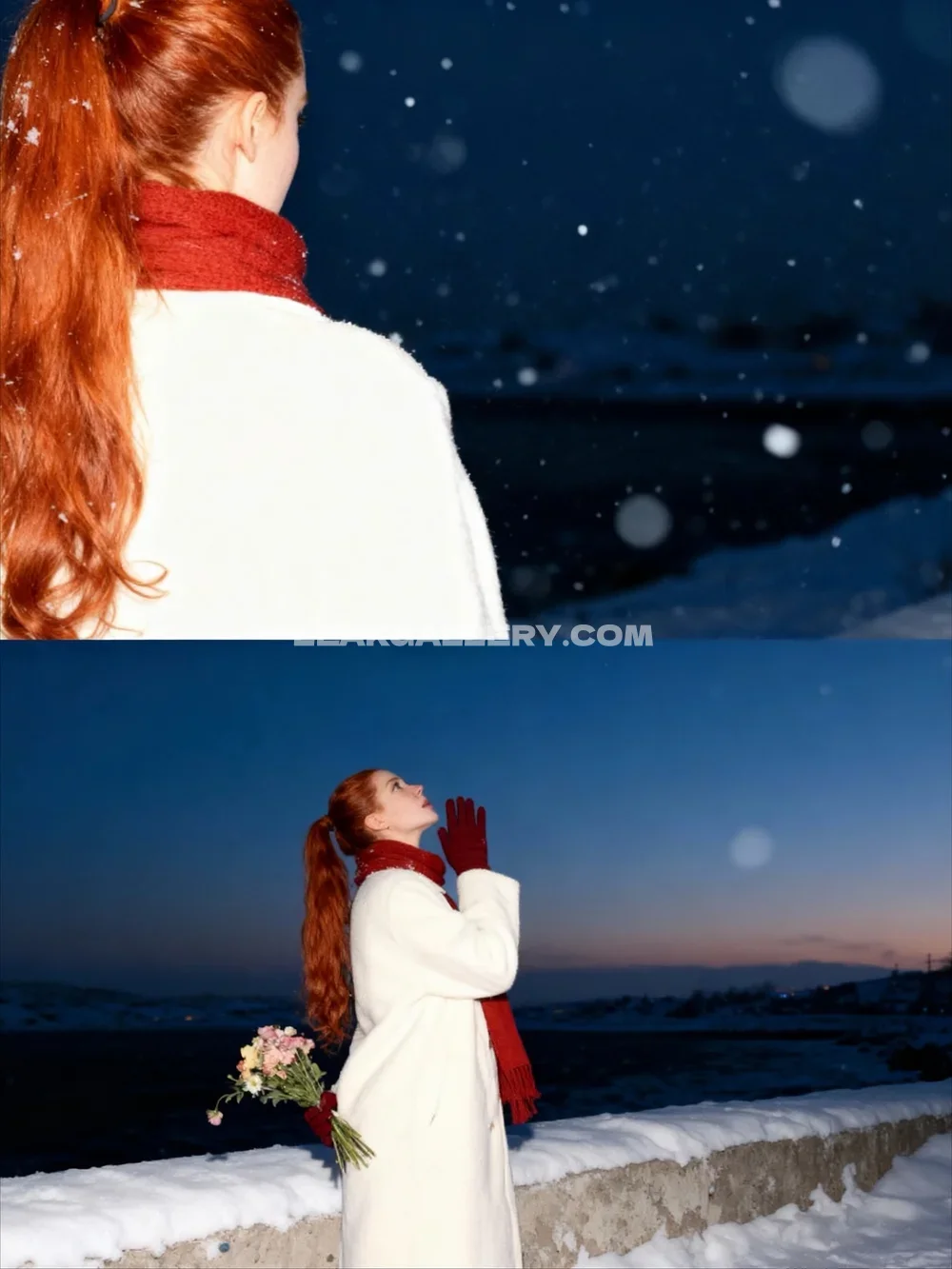 Fraoula Redhead In White Coat OnlyFans Photo Leaked