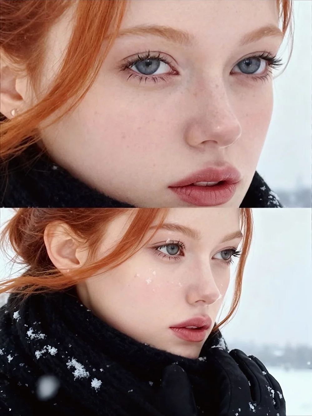 Fraoula Redhead Snow Portrait OnlyFans Photo Leaked