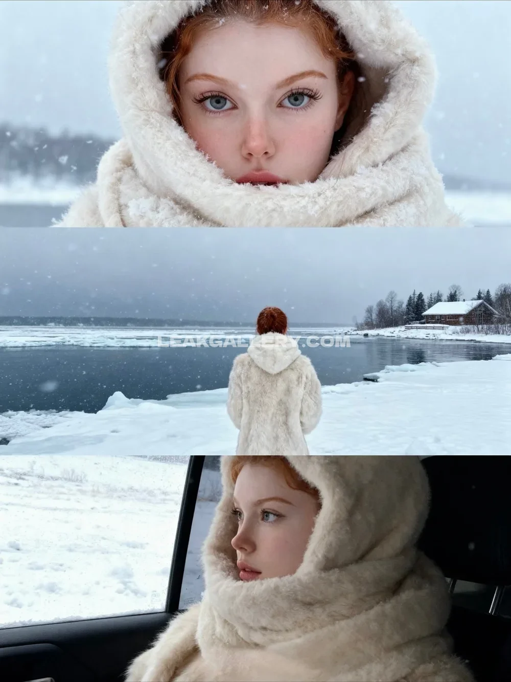 Fraoula Redhead In White Hoodie OnlyFans Photo Leaked