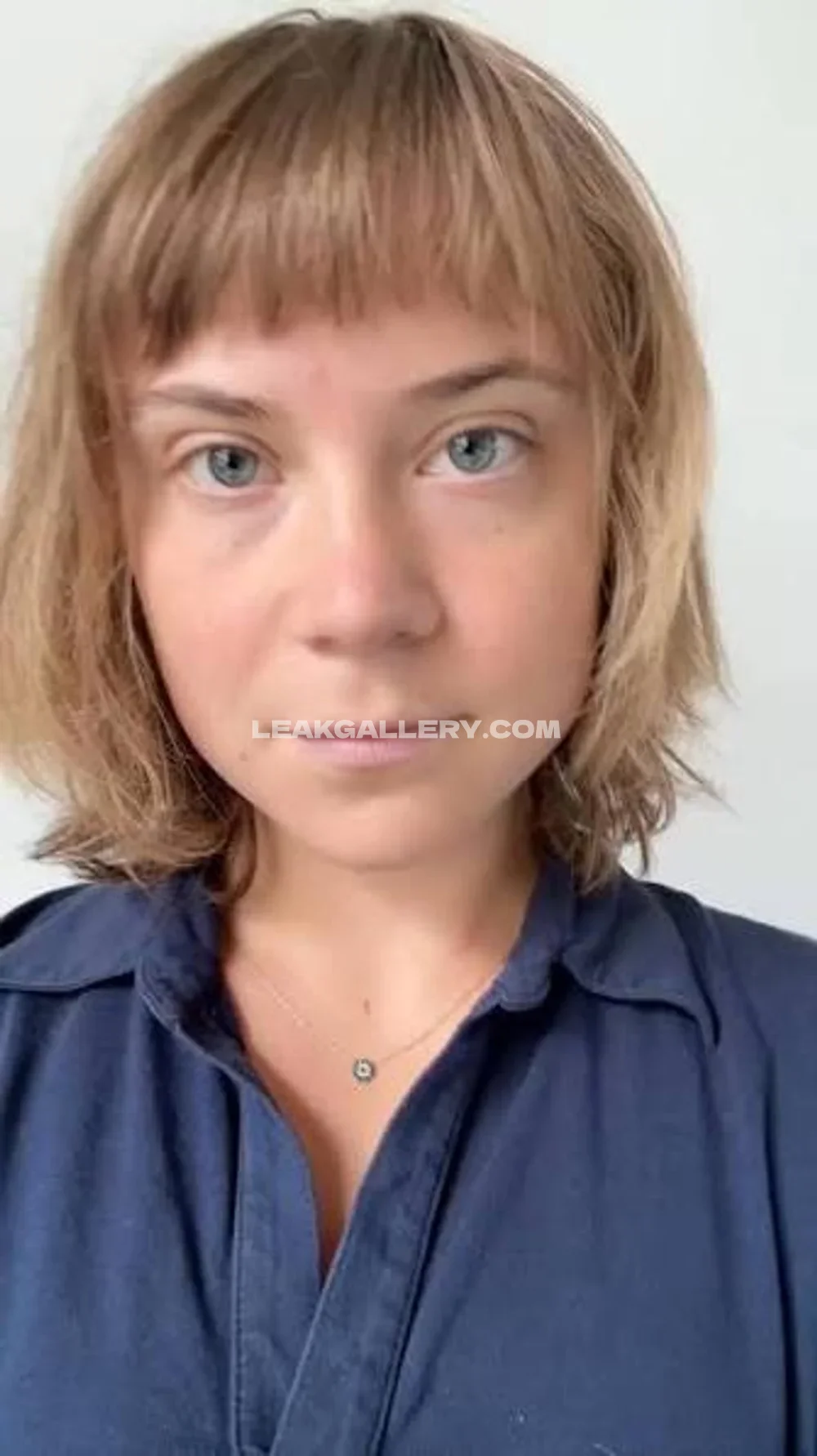 Gretathunberg Blue Eyes Front View OnlyFans Photo Leaked