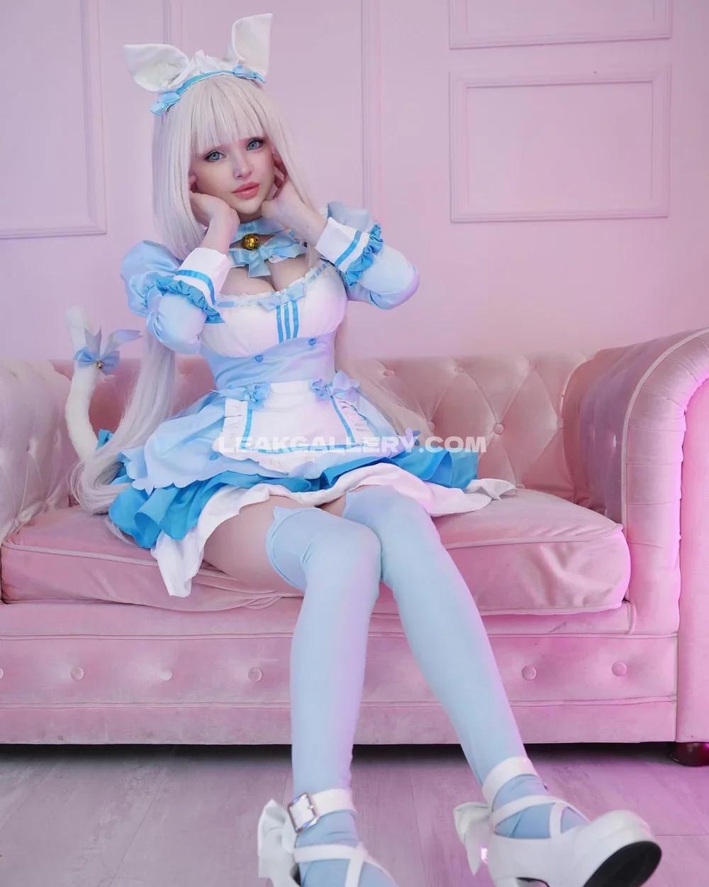 Hidorirose Bunny Maid Outfit Pose OnlyFans Photo Leaked